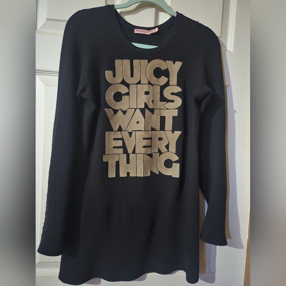 Juicy Couture Waffled Shirt Dress M